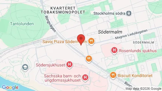 Kontorslokaler för uthyrning i Södermalm – Foto från Google Street View