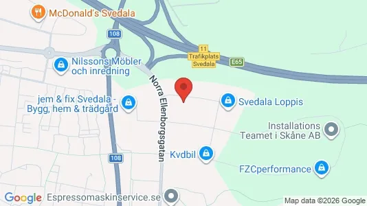 Værkstedslokaler til leje i Svedala - Foto fra Google Street View