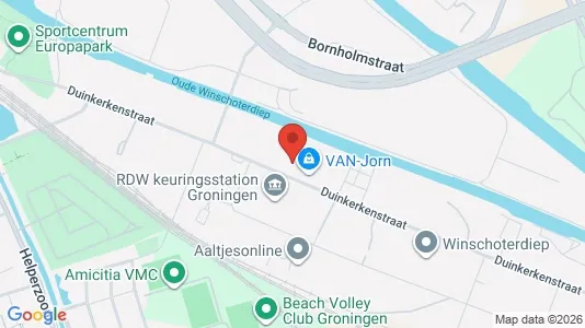 Lokaler til leje i Groningen - kort over placeringen