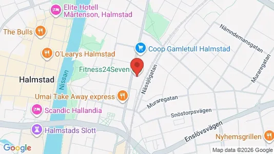 Office spaces for rent i Halmstad - Photo from Google Street View