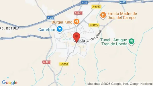Commercial properties for rent i Úbeda - kort over placeringen