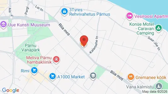 Commercial properties for sale i Pärnu - kort over placeringen