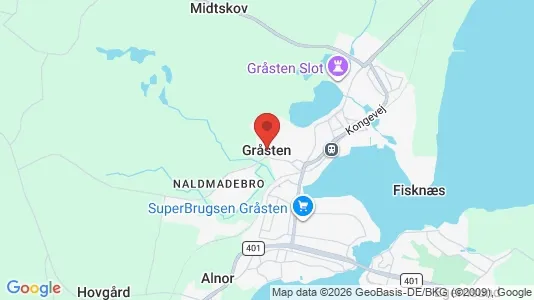 Shops for sale i Gråsten - kort over placeringen