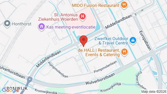 Lokaler til leie i Woerden - kort over placeringen