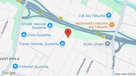 Lager til leie i Helsingfors Koillinen – Bilde fra Google Street View