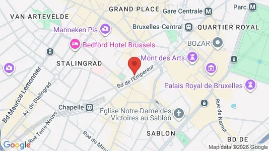 Gewerbeflächen zur Miete i Stad Brussel – Foto von Google Street View