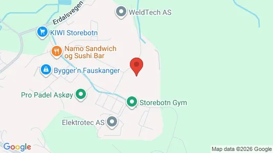Lokaler til leie i Askøy - kort over placeringen