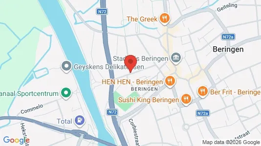 Propiedades comerciales En alquiler i Beringen - kort over placeringen