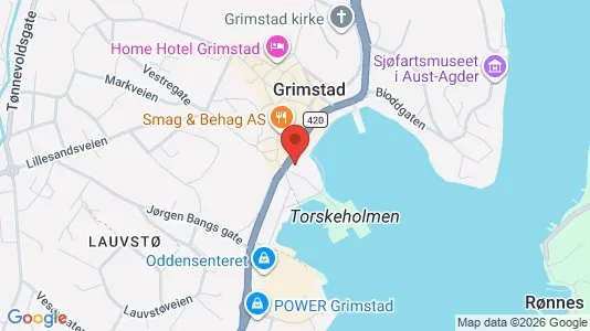 Kontorer til leie i Grimstad – Bilde fra Google Street View
