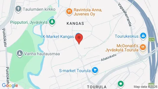 Office spaces for rent i Jyväskylä - kort over placeringen