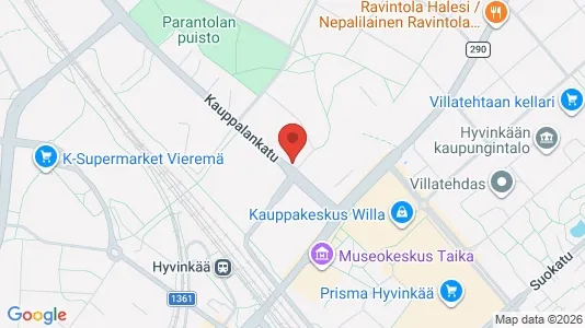 Liikekiinteistöt Vuokrattavana i Hyvinkää - Kuva Google Street Viewstä