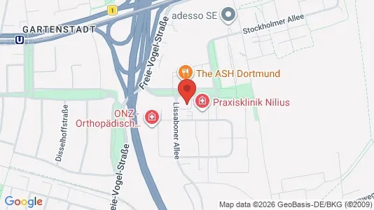 Espacios de oficina En alquiler i Dortmund - kort over placeringen