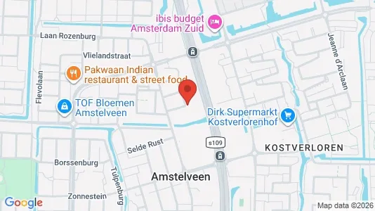 Commercial properties for rent i Amstelveen - kort over placeringen