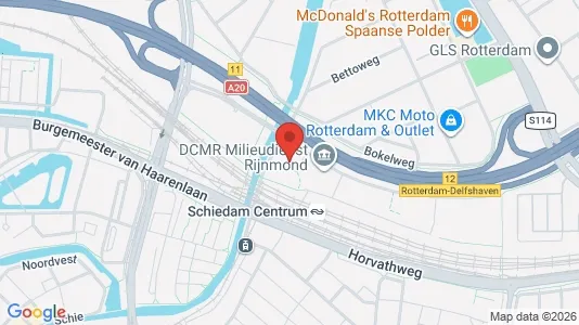 Commercial properties for rent i Schiedam - kort over placeringen