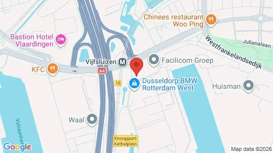 Commercial properties for rent i Schiedam - kort over placeringen