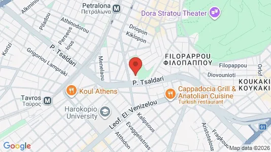 Gewerbeflächen zur Miete i Athen Ano Petralona - kort over placeringen