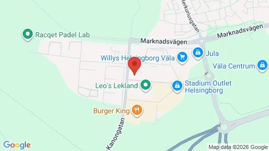 Företagslokaler för uthyrning i Helsingborg – Foto från Google Street View