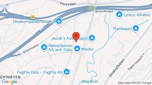 Office spaces for rent i Oslo Alna - kort over placeringen