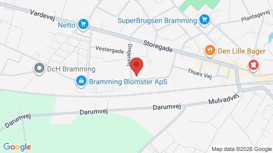 Varastot Myynnissä i Bramming - Kuva Google Street Viewstä