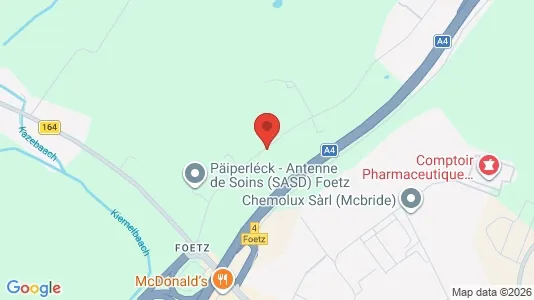 Lager til leie i Mondercange – Bilde fra Google Street View