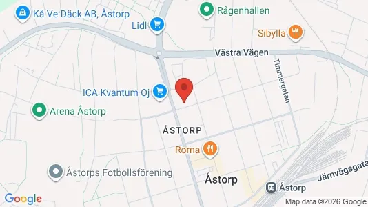 Lagerlokaler til leje i Åstorp - Foto fra Google Street View
