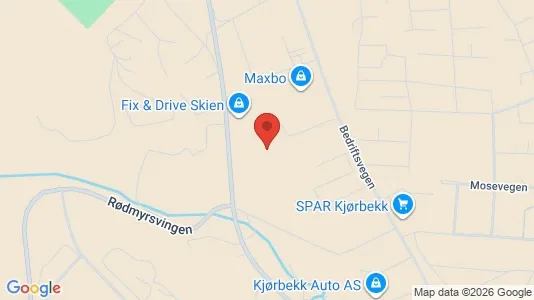Office spaces for rent i Skien - kort over placeringen