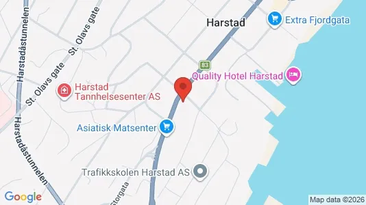 Kontorslokaler för uthyrning i Harstad – Foto från Google Street View