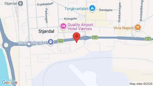 Toimistotilat Vuokrattavana i Stjørdal - Kuva Google Street Viewstä