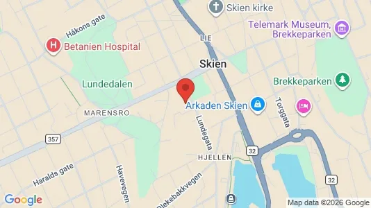Kontorlokaler til leje i Skien - Foto fra Google Street View