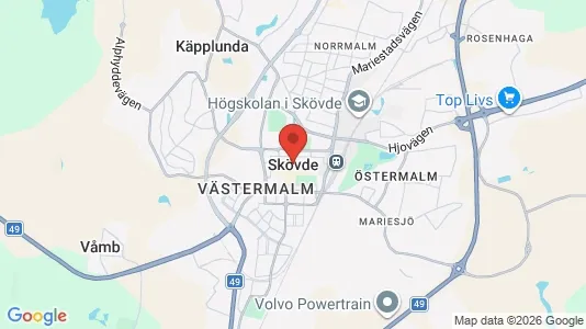 Butikslokaler för uthyrning i Skövde – Foto från Google Street View