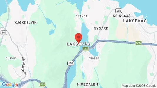 Büros zur Miete i Bergen Laksevåg - kort over placeringen