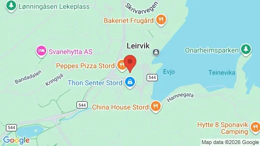 Office spaces for rent i Stord - kort over placeringen