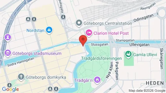 Kontorslokaler för uthyrning i Göteborg Centrum - kort over placeringen