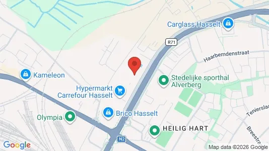Kontorlokaler til leje i Hasselt - Foto fra Google Street View