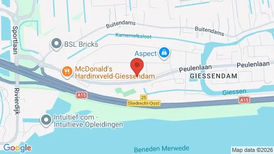 Gewerbeflächen zum Kauf i Hardinxveld-Giessendam - kort over placeringen