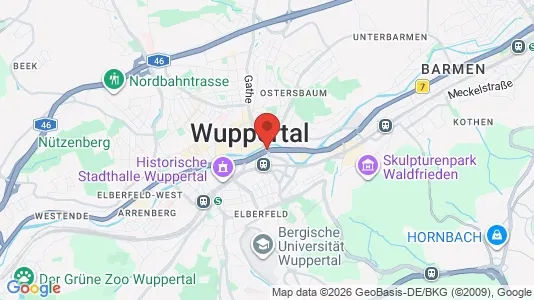 Kontorlokaler til leje i Wuppertal - Foto fra Google Street View