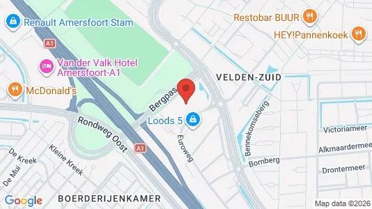 Kontorlokaler til leje i Amersfoort - kort over placeringen