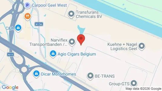 Commercial properties for rent i Geel - kort over placeringen