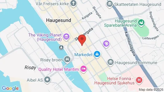 Office spaces for rent i Haugesund - kort over placeringen