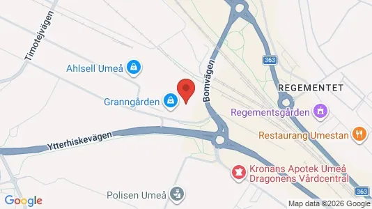 Büros zur Miete i Umeå – Foto von Google Street View