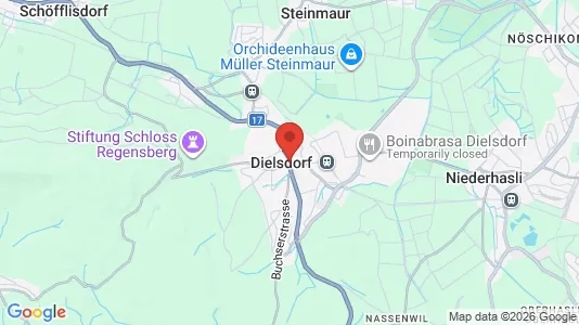 Restaurants zur Miete i Dielsdorf - kort over placeringen