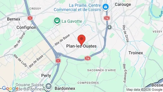 Butikklokaler til leie i Plan-les-Ouates – Bilde fra Google Street View