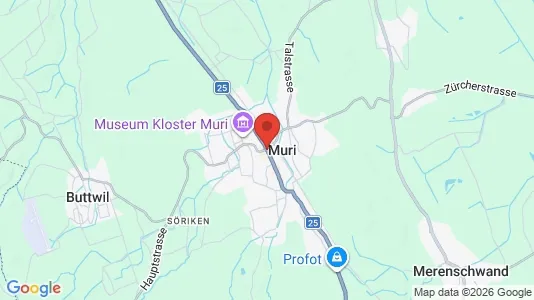 Ladenlokale zur Miete i Muri – Foto von Google Street View