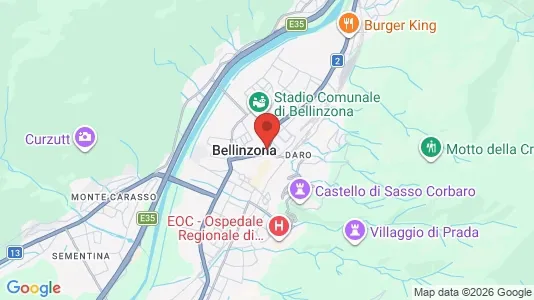 Butikslejemål til leje i Bellinzona - Foto fra Google Street View