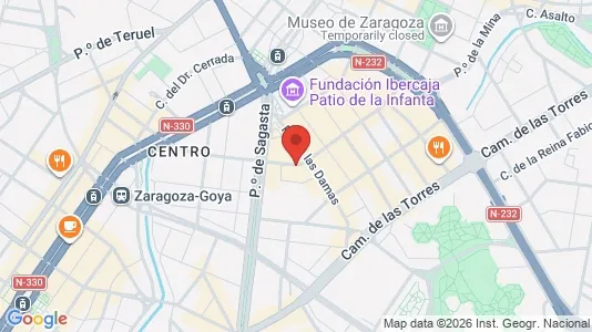 Propiedades comerciales En alquiler i Zaragoza - kort over placeringen
