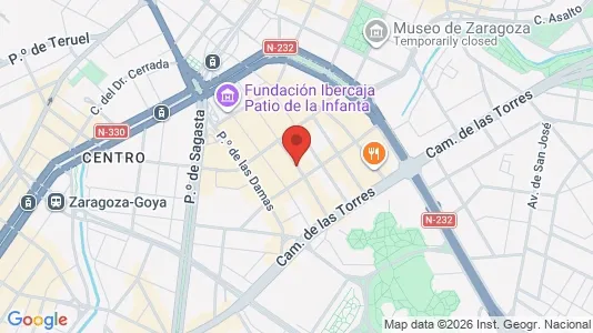 Commercial properties for rent i Zaragoza - kort over placeringen