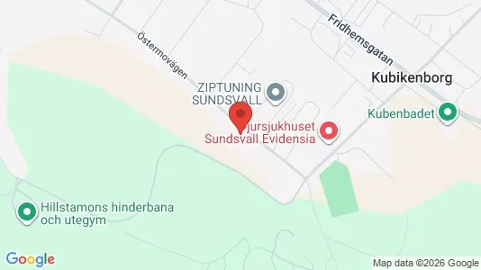 Warehouses for rent i Sundsvall - kort over placeringen
