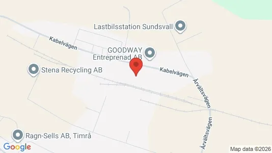 Verkstedhaller til leie i Timrå – Bilde fra Google Street View