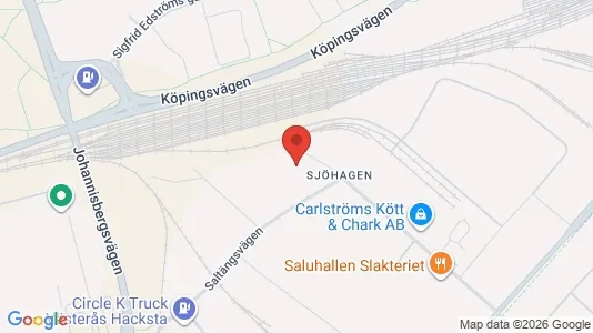 Verkstedhaller til leie i Västerås – Bilde fra Google Street View
