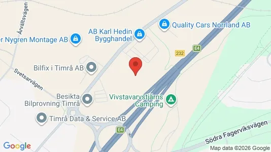 Kontorslokaler för uthyrning i Timrå – Foto från Google Street View
